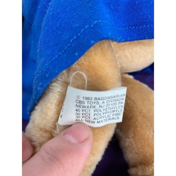 1983 CBS Toys Simon from Alvin and the Chipmunks 19” pull cord Parts plush non - Picture 7 of 13